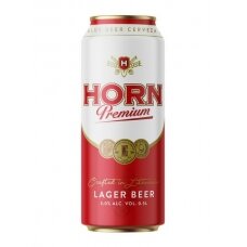 Alus HORN Premium, šviesusis, 5 %, 500 ml