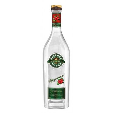 Aromatizuota degtinė ZELIONAYA MARKA Brusnika, 38 %, 500 ml