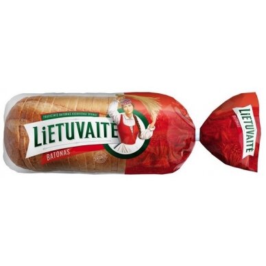 Batonas LIETUVAITĖ, pjaustytas, 350 g VILNIAUS DUONA