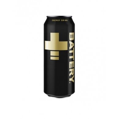 Battery+, energetinis gėrimas, 0,5 l skard, skard.