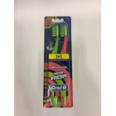 Dantų šepetėliai ORAL-B Neon Fresh, Soft, 2 vnt.