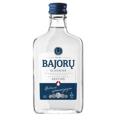 Degtinė BAJORŲ KLASIKINĖ, 40 %, 200 ml