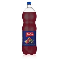 Gazuotas aviečių ir j. serbentų skonio gėrimas RASA, 2 l