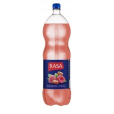 Gazuotas gėrimas RASA rabarbarų ir aviečų, 2 l