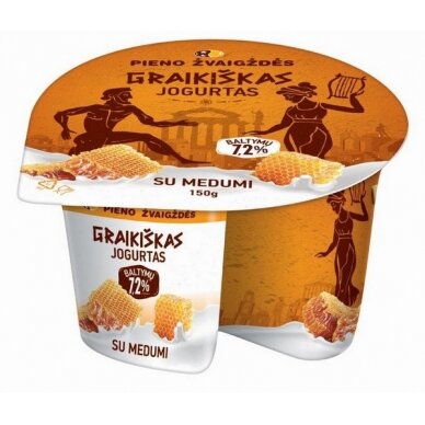 Graikiškas jogurtas 3,1% r., su medumi, 150 g