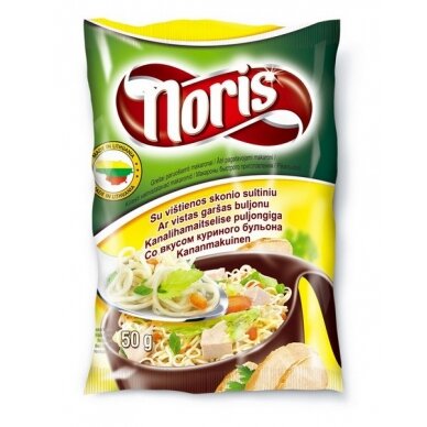 Greitai paruošiami makaronai su višt. sk.sultiniu NORIS, 50g