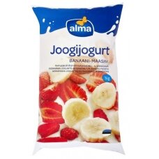 Jogurtas ALMA, su bananais ir braškėmis, 1,5%, 1 kg