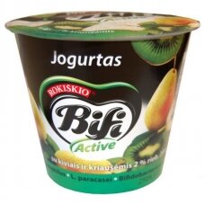 Jogurtas BIFI ACTIVE, 2%, su kivi ir kriaušėmis, 200 g