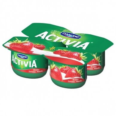 Jogurtas ACTIVIA su braškėmis, 2,6%, 480 g