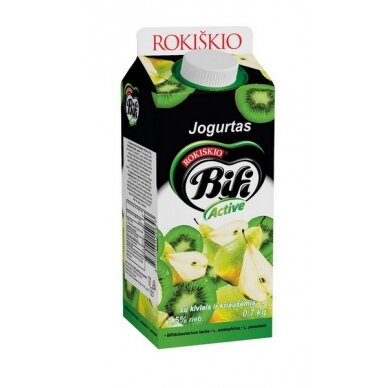 Jogurtas BIFI ACTIVE 1,5% r. su kiviais ir kriaušėmis, 700 g