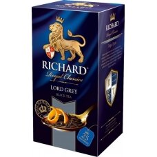 Juodoji arbata su citrina RICHARD Lord Grey tea, 25 x 2 g