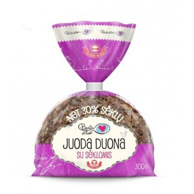 Juoda duona su sėklomis BEATOS VIRTUVĖ, 300 g