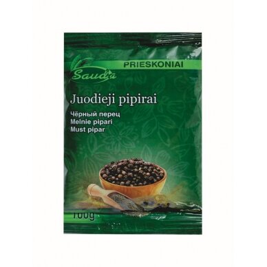 Juodieji pipirai žirneliais SAUDA, 100 g