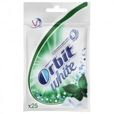 Kramtomam guma ORBIT White Spearmint, maišelis, 25 vnt.