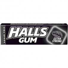 Kramtomoji guma HALLS, Extra Strong, 14 g