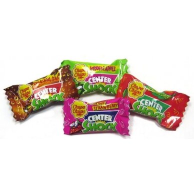 Kramtoma guma CHUPA CHUPS Center Shock, 4g