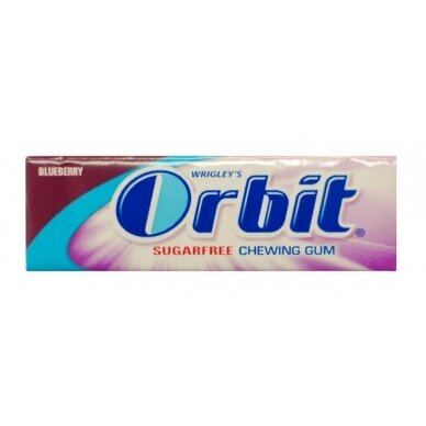 Kramtomoji guma ORBIT BLUEBERRY, 14g