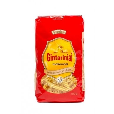 Makaronai (sraigtai) GINTARINIAI, 400 g