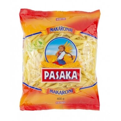 Makaronai (vamzdeliai) PASAKA, 400 g