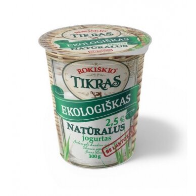 Natūralus jogurtas TIKRAS, 3,5% riebumo, 300 g