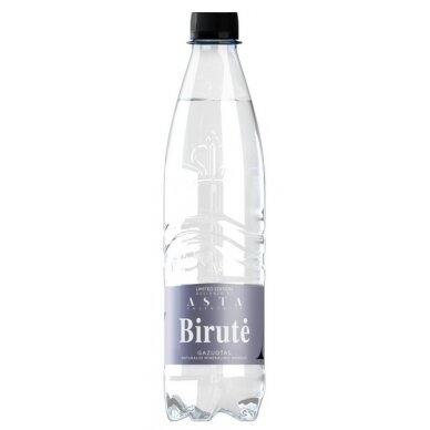 Natūralus mineralinis vanduo BIRUTĖ, gazuotas, 0,5 l