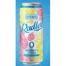 Nealk. alaus kokteilis UTENOS RADLER Raspberry Citrus,500 ml skard.