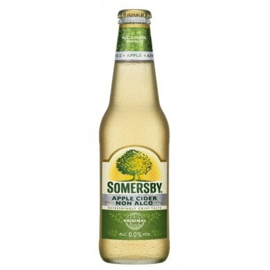 Nealkoholinis sidras SOMERSBY obuolių sk., 0,33l BUT.