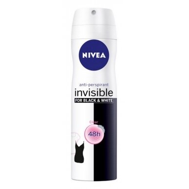 NIVEA puršk. dez. BLACK&WHITE CLEAR mot., 150 ml