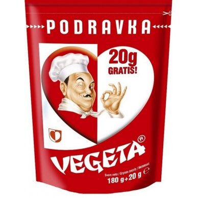 Prieskoniai Podravka VEGETA, 180 g + 20 g