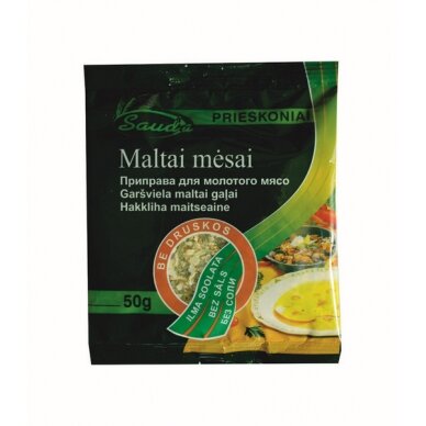 Prieskonių mišinys maltai mėsai be druskos, 50 g