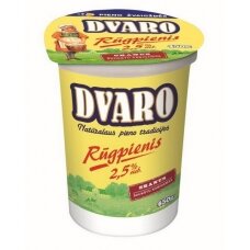 Rūgpienis DVARO 2,5% rieb., 450 g pol. ind.