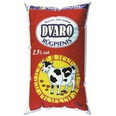 Rūgpienis DVARO 2,5% rieb., plėv., 1 kg