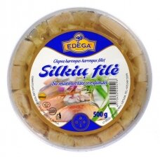 Silkių filė su marinuotais svogūnais, 500 g