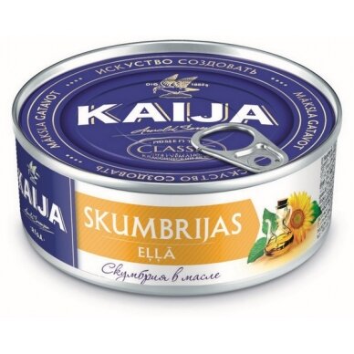 Skumbrė KAIJA, aliejuje, EO, 240 g