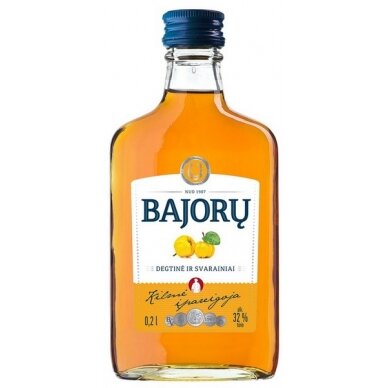 Spiritinis gėrimas BAJORŲ, degtinė ir svarainiai, 32%, 0,2l