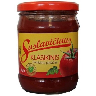 SUSLAVIČIAUS pomidorų padažas, klasikinis, 500 g