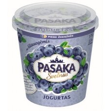 Švelnus jogurtas PASAKA, 2,5% r., su šilauogėmis, 370 g