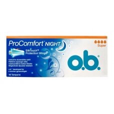 Tamponai O.B. PRO COMFORT NIGHT SUPER, 16 vnt.