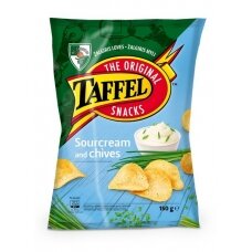 Traškučiai TAFFEL SOURCREAM & CHIVES, 150 g 