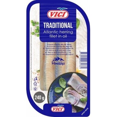 TRADICINĖ silkių file, 240 g