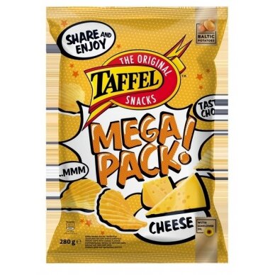 Traškučiai TAFFEL CHEESE Mega Pack, 280 g