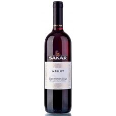 Vynas SAKAR Merlot, raud. p. Sausas, 12%, 0.75l